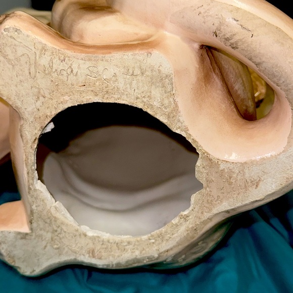 VINTAGE/1966 21 1/2 inches tall 13 1/2 wide, ceramic “CREST” cougar piggy bank - Picture 9 of 9